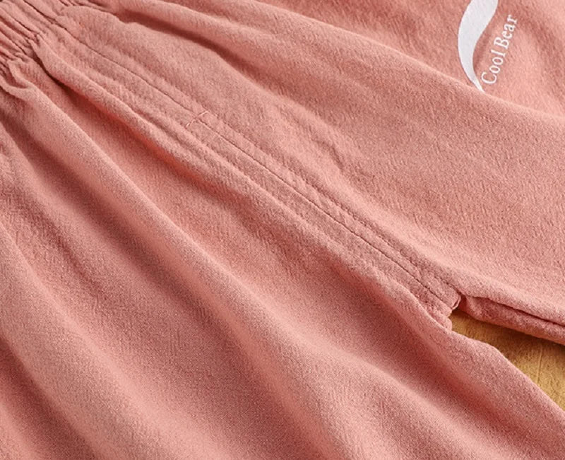 1 2 3 4 5  Years New Children's Anit-mosquito Pants Summer Baby Air Conditioning Bloomers Boys and Girls Cotton and Linen Pants