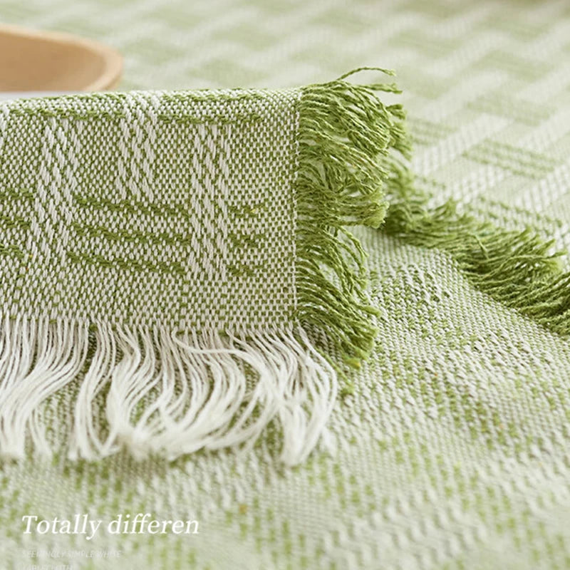 1PC Cotton Linen Sofa Throw Blanket