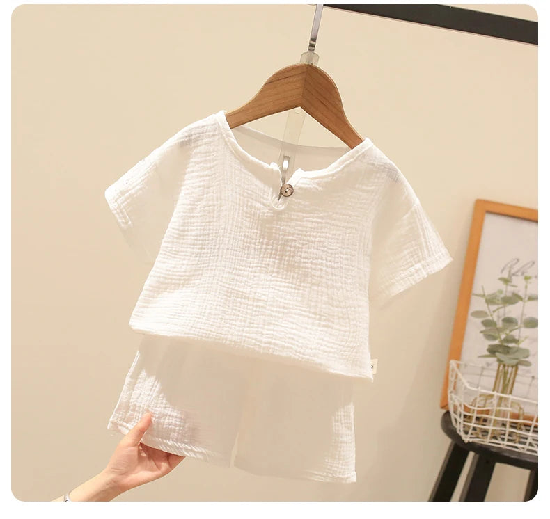 Summer Children's Clothing Set for 0-6Y unisex
