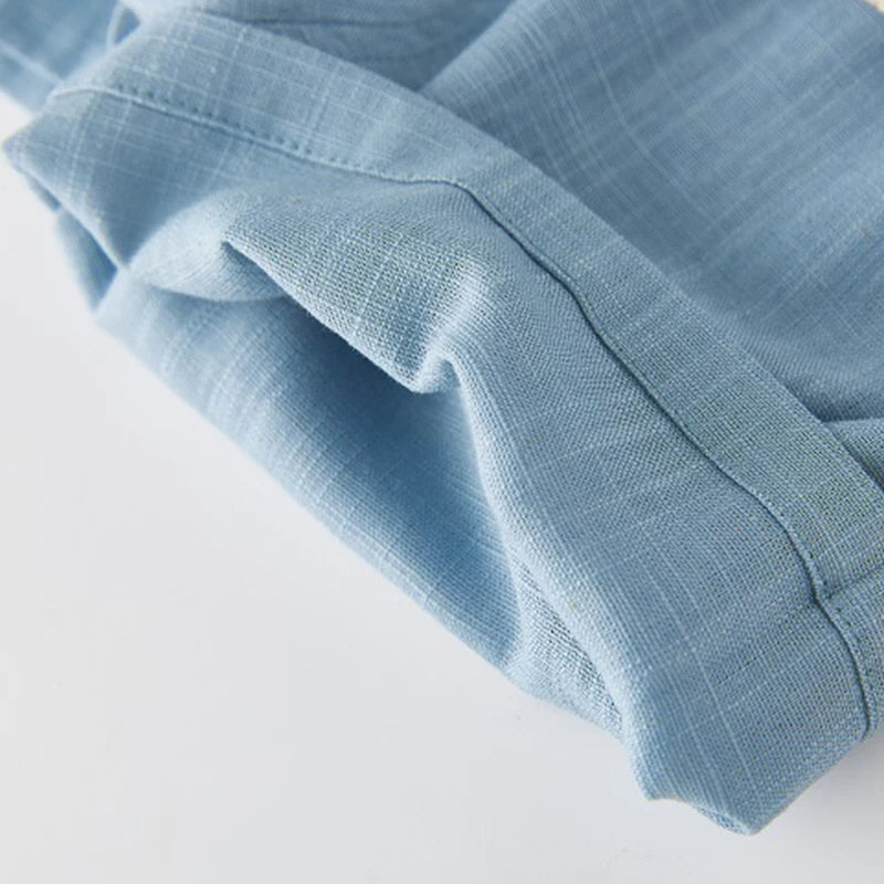 Children's Cotton And Linen Trousers