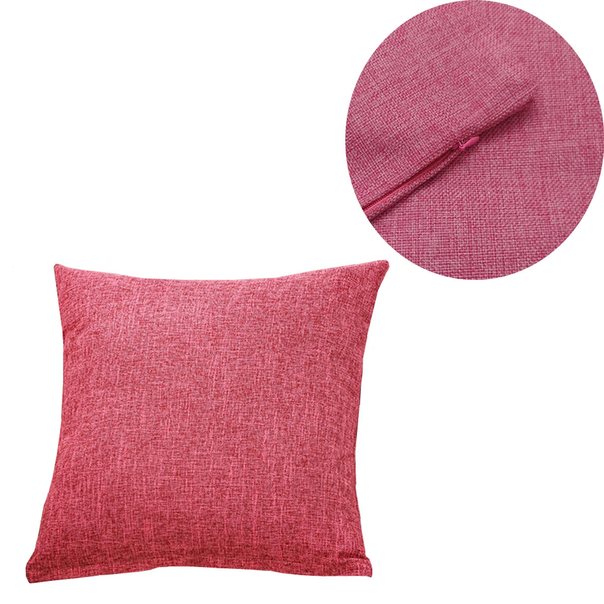 Solid Color Throw Pillow Cover