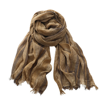 Autumn Winter Men Scarf Cotton Linen Striped Scarves Warm Neckerchief Pashmina Casual Male Accessories Bufandas Shawls