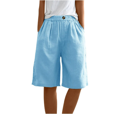 Women’s Summer Cotton-Linen Shorts