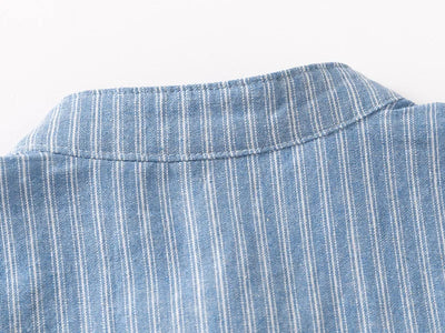 Short Sleeve Polo Shirt for Children Casual Mandarin