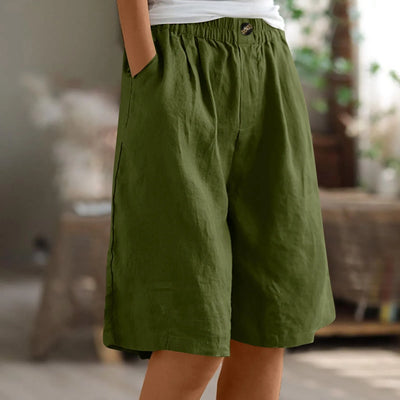Women’s Summer Cotton-Linen Shorts