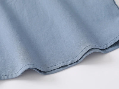 Short Sleeve Polo Shirt for Children Casual Mandarin