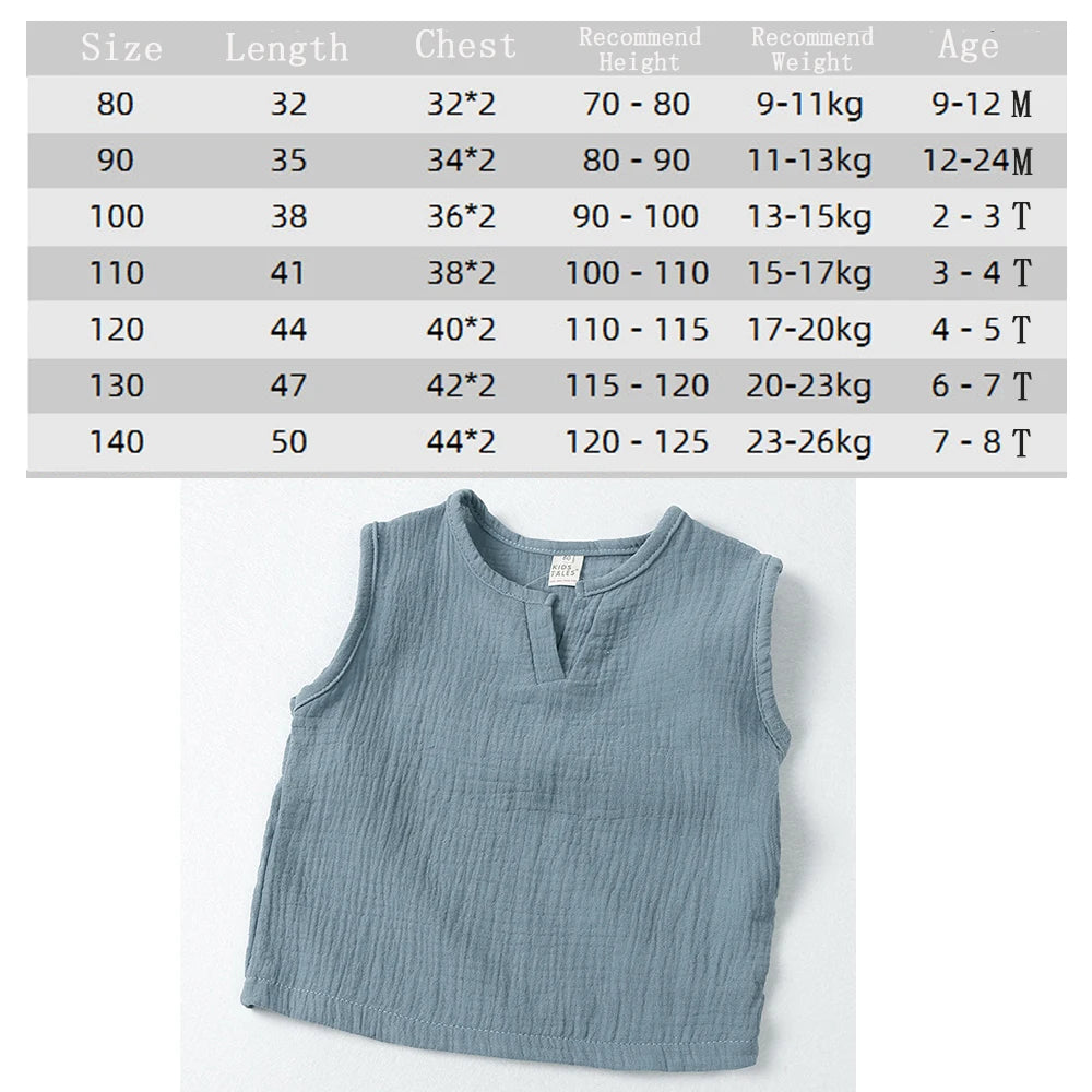 2024 Children Summer Linen Cotton