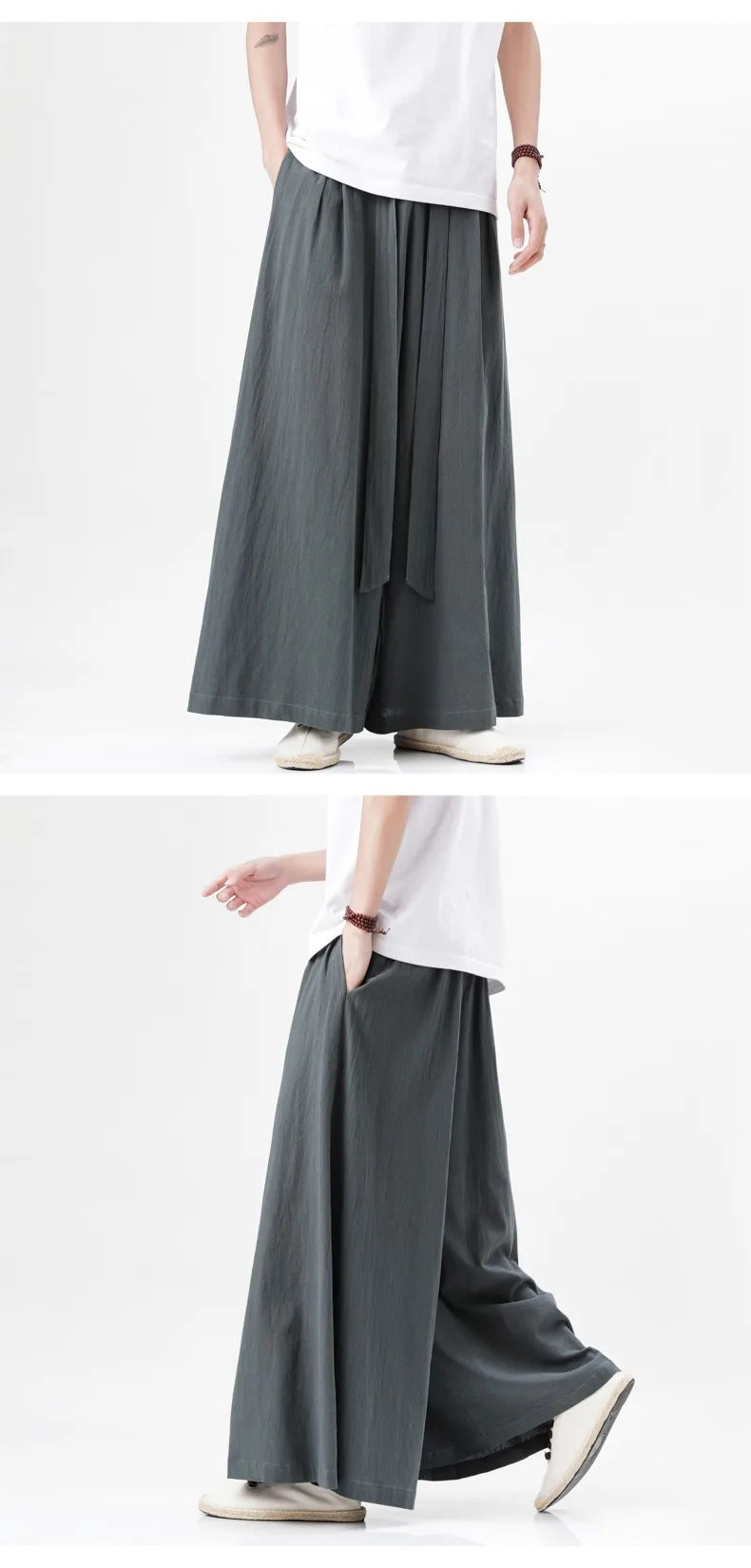 Man Japanese Kimono Pants Male Streetwear Summer