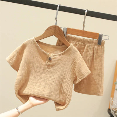 Summer Children's Clothing Set for 0-6Y unisex