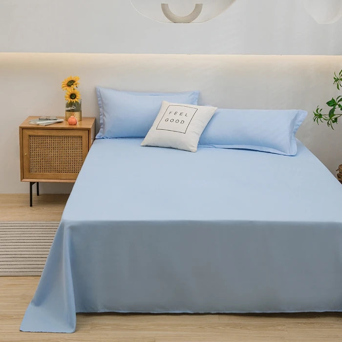 1 pc Bed Flat Sheet for Double Bed Plain Solid