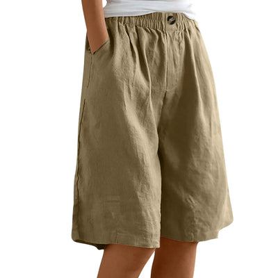 Women’s Summer Cotton-Linen Shorts