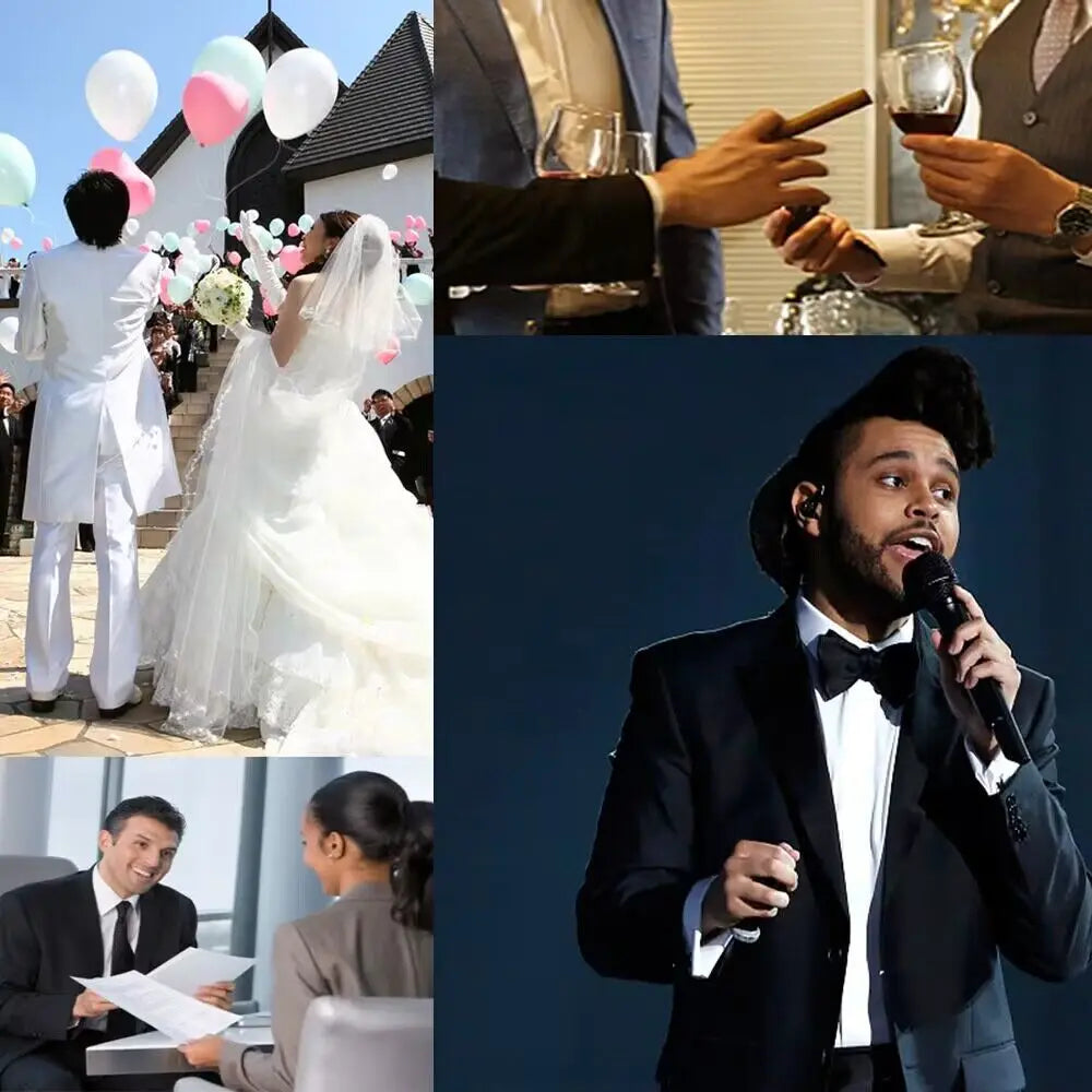 Casual Summer Linen Slim Fit Suits for Men