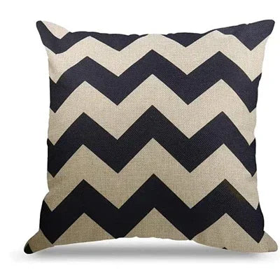 Linen-Cotton Printed Cushion Cover