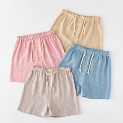 Children's Cotton And Linen Trousers