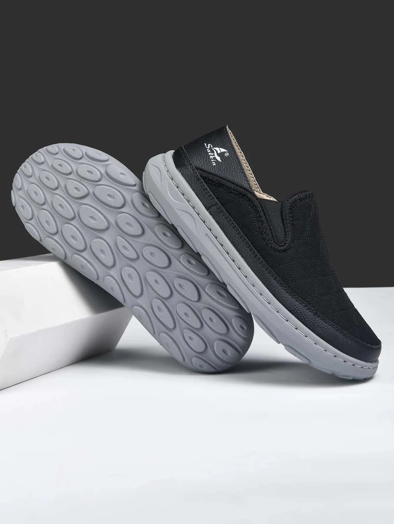 Spring Men’s Breathable Sneakers Lightweight Slip On Casual Walking Shoes