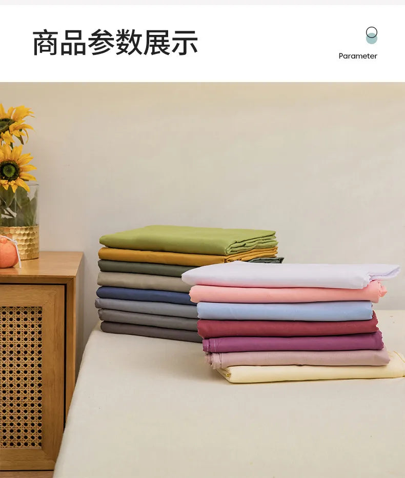 1 pc Bed Flat Sheet for Double Bed Plain Solid