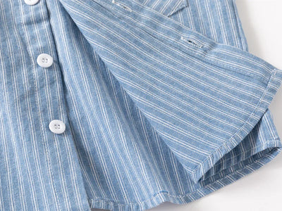 Short Sleeve Polo Shirt for Children Casual Mandarin