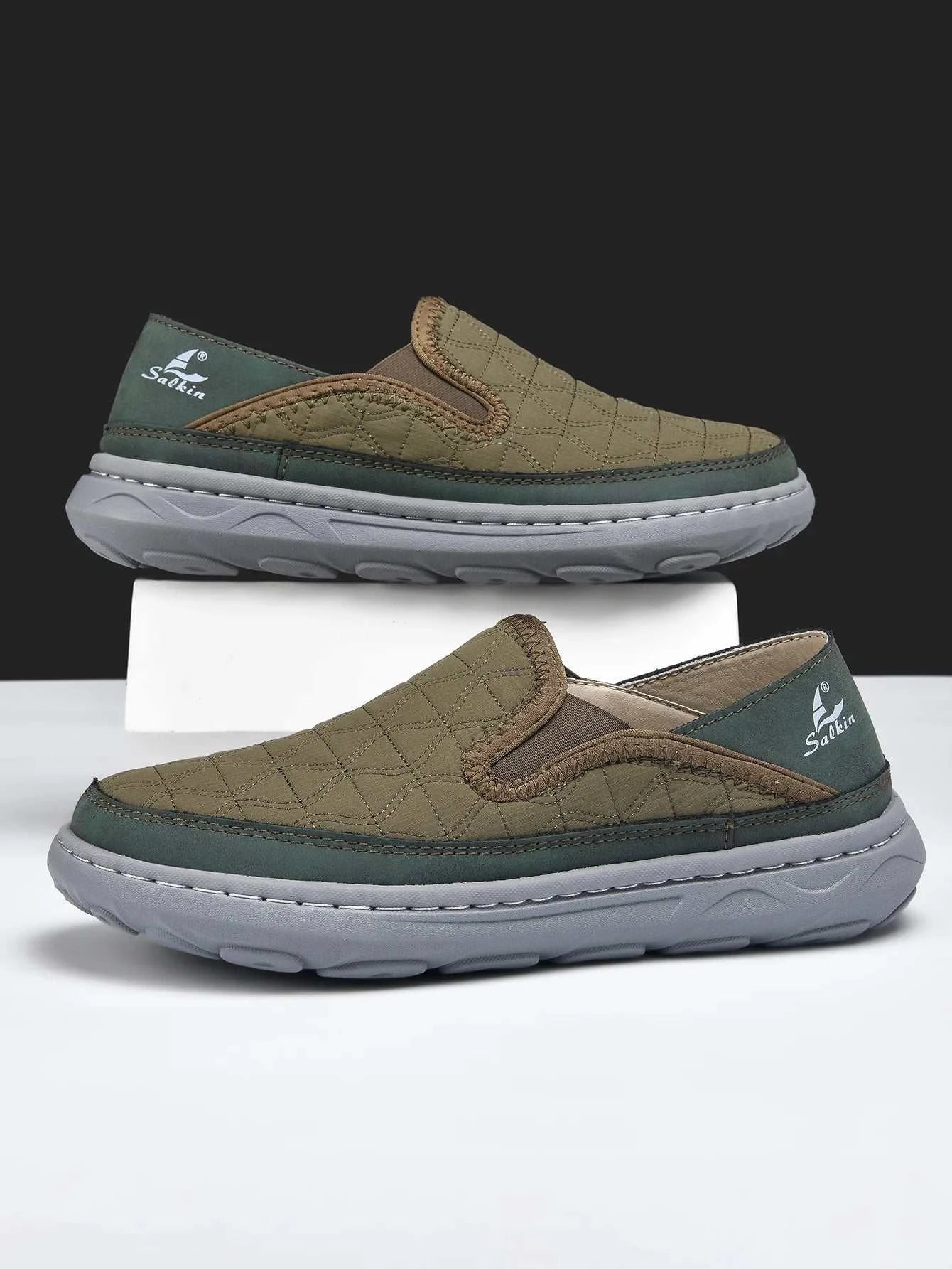 Spring Men’s Breathable Sneakers Lightweight Slip On Casual Walking Shoes